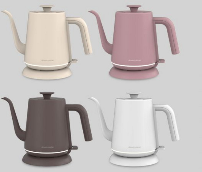 제니퍼룸 무드등 전기 드립포트 0.8L 4color 커피포트 라면 캠핑 과열방지, 브라운 JRK-KT0801BR