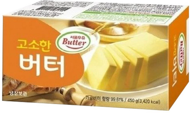 서울우유치즈 고소한 버터 450gx2, 450g, 2개