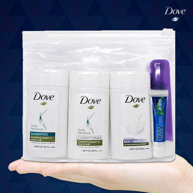 도브 바디워시 여행용 미니 세면도구세트 5종, 1세트