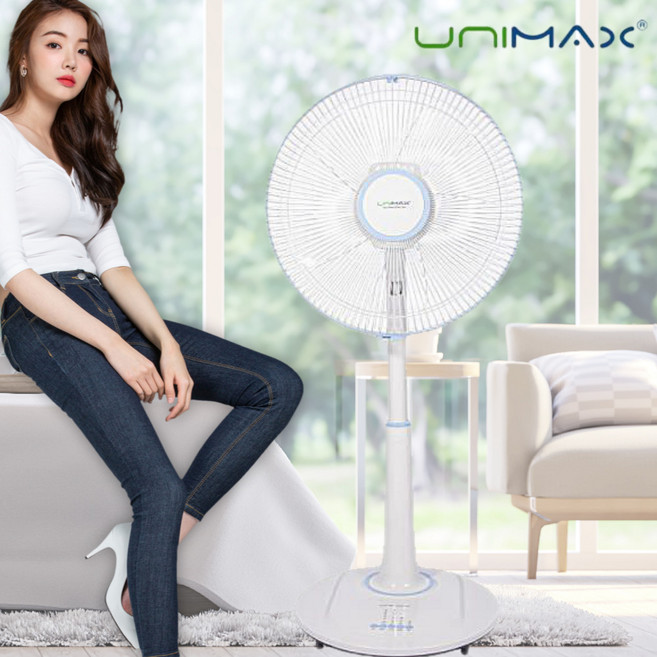 키높이 스탠드 가정용 업소용 아기 선풍기 리모컨 5엽날개