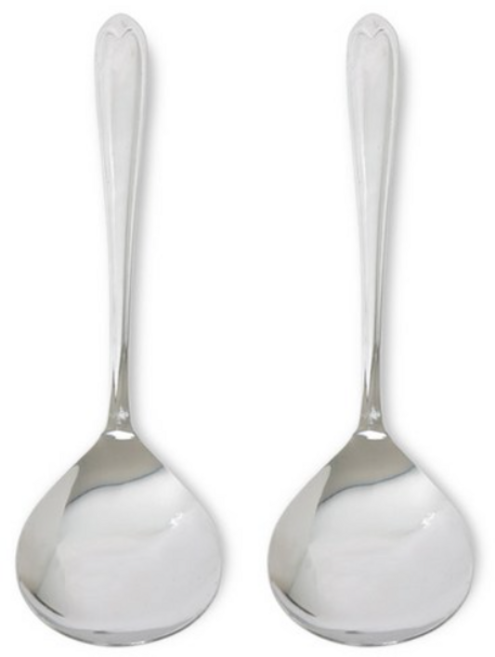 칼백화점 스텐 유광 서빙 스푼, 실버, 6개