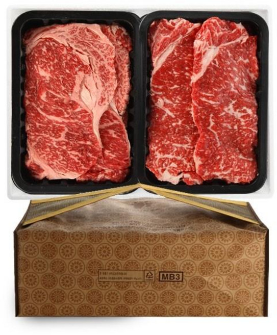 명절 설 선물세트 1+ 등급 로스1호 등심400g 채끝400g행복하게 사는거야, 1개