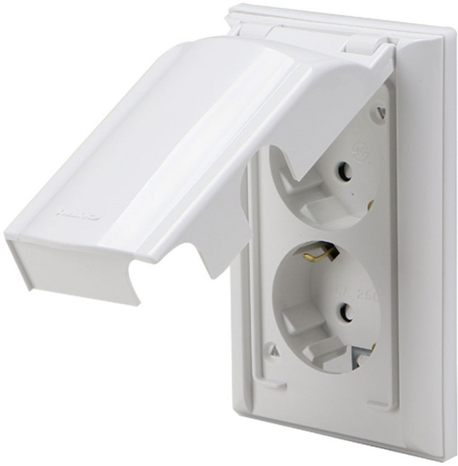 나노 화이트) 방우콘센트 2구, 1개