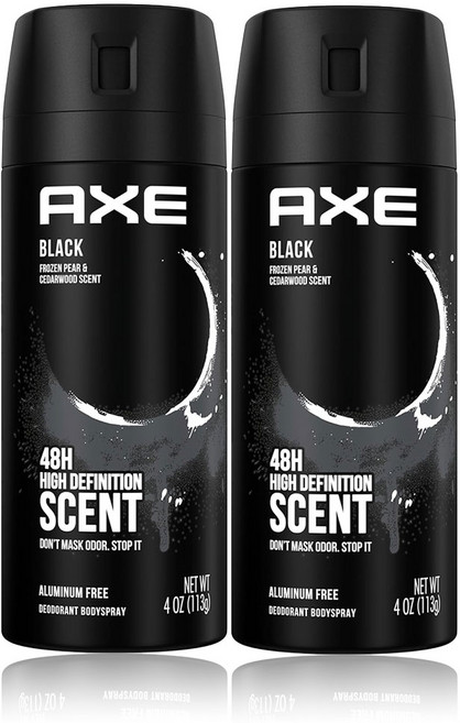 AXE 데오드란트 악스 바디 스프레이 블랙 150ml x2개, 2개
