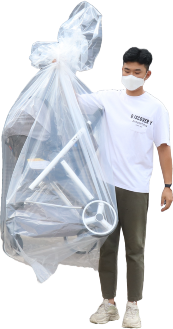 다패킹 두꺼운 대형 PE 김장비닐 유아용품 이삿짐 정리 김장 봉투, 1개입, 5개, 4호(100x120)