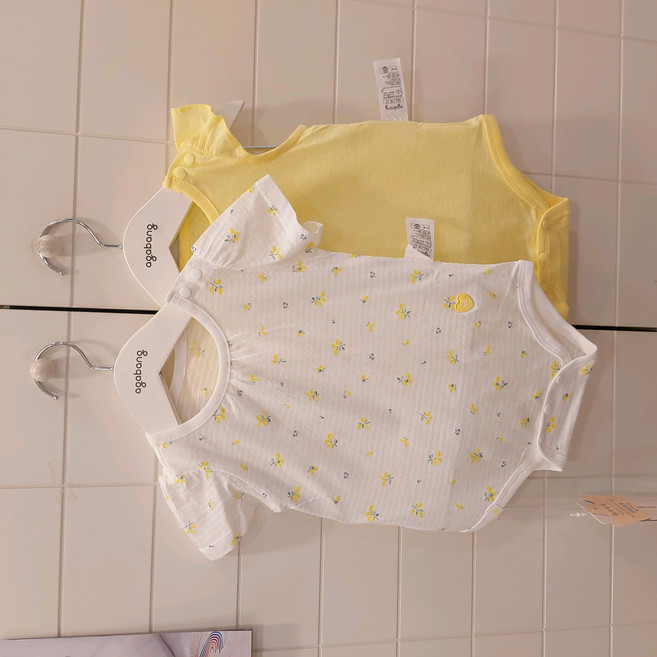 아가방 NC청주점# 26년여름신상~무형광원단~신축성 좋은 면100% 바디 수트 2세트