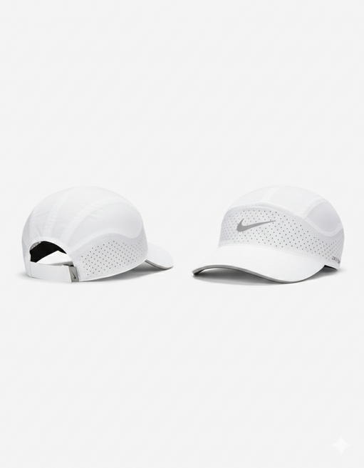 나이키 러닝캡 런닝 모자 드라이핏 마라톤 조깅 볼캡, 화이트, 1개