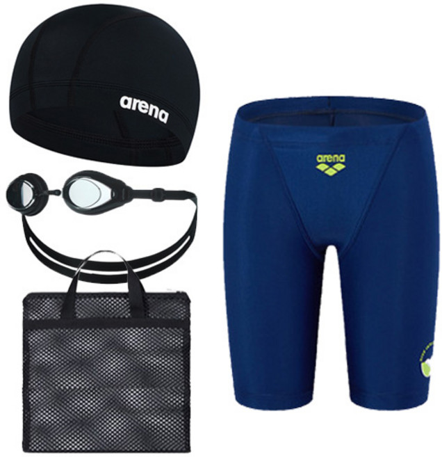 아레나 남아 생존수영 세트 4종 4부 초등 키즈 어린이 유아동 생존수영키트 다이브