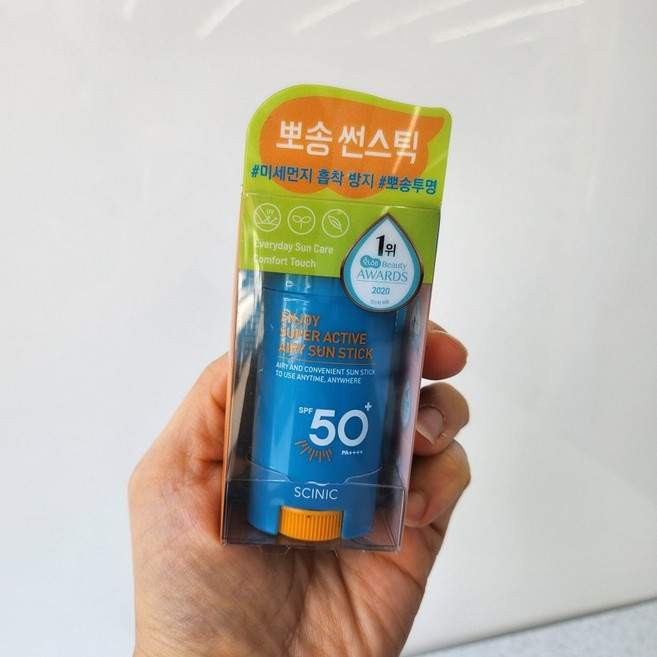 싸이닉 엔조이 슈퍼액티브 썬스틱 15g 여름 썬크림 선스틱 제품 여행 휴대용 용품, 1개, 1g