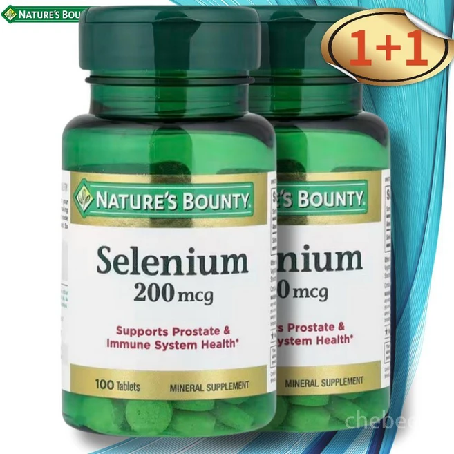 네이처스바운티 셀레늄 200mcg 100정 2병 Selenium - 쿠팡