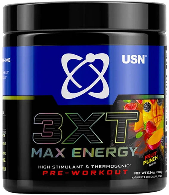 유에스엔 맥스 에너지 헬스부스터 FRUIT PUNCH 30서빙 지구력 부스터 보충제 프리워크아웃, 1개, 30회분 - 쿠팡