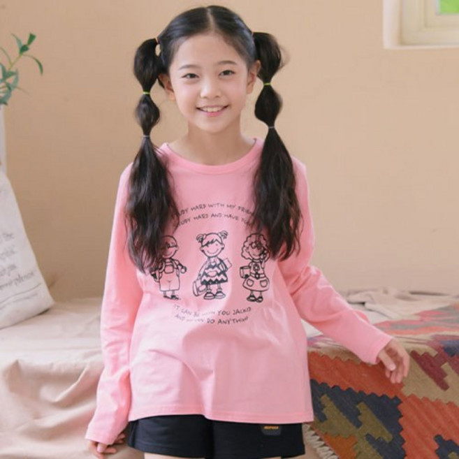 잭키드 여아용 프랜드 긴팔티