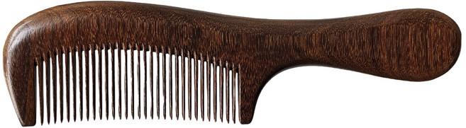 천연 단목 여성용 마사지 넓은 치 빗 전통 원목 빗 고급스러운 수제 휴대용 일상용 선물하기 좋은 정전기 감소 머리 더욱 편안 두피 경락 마사지, 1개, 1 , 20cm 세 치