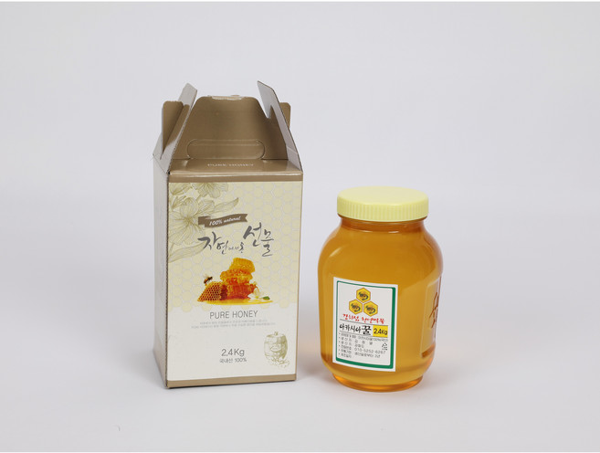 강화 벌꿀 천연벌꿀 아카시아꿀 야생화꿀 2.4kg, 1개, 아카시아꿀  2.4kg