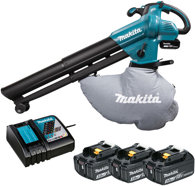 마끼다 DUB187RFE 18V 3.0Ah 3팩 충전송풍기&집진기 일체형 25L 브로워 BL