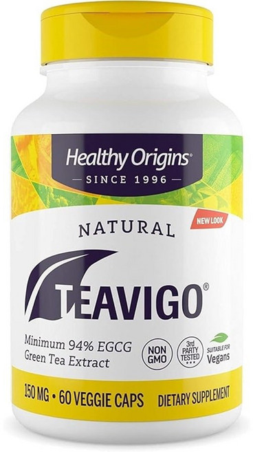 Healthy Origins Teavigo 無咖啡因 150mg 膠囊, 60入, 1個