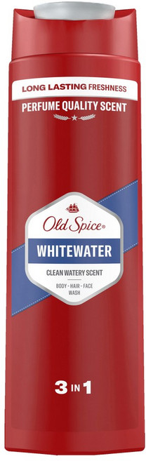 올드스파이스 바디워시 남성용 샤워젤 3in1 화이트워터 400ml, 1개