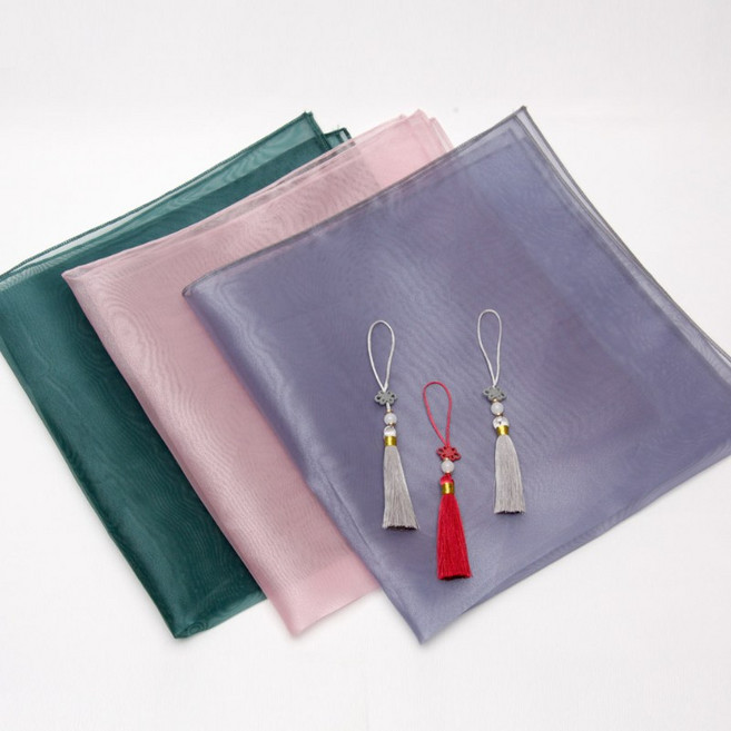 서월정 포장용 보자기 노리개 세트 크리스탈 전통 선물 포장 소 55x55 3개