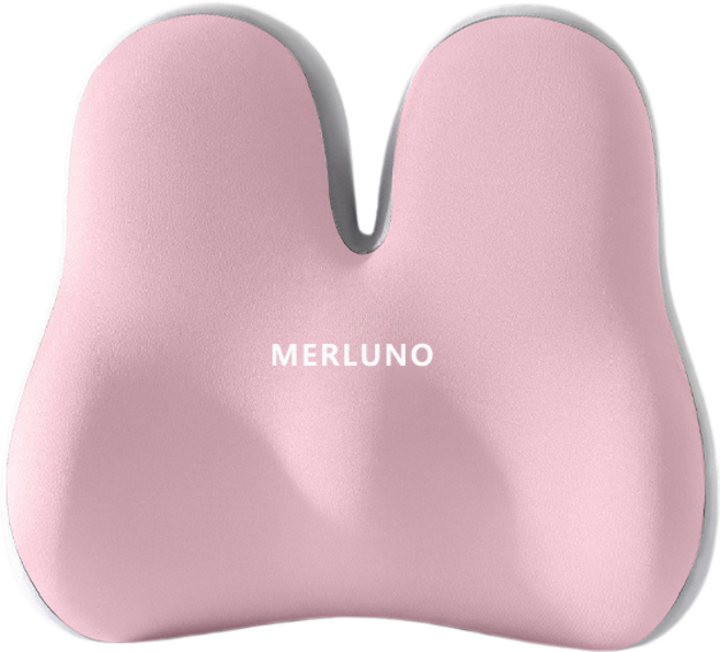 MERLUNO 꼬리뼈 자세교정 3D 방석 4세대 바른자세 기능성 쿠션 방석 고밀도 메모리폼 치질 쿠션, 핑크