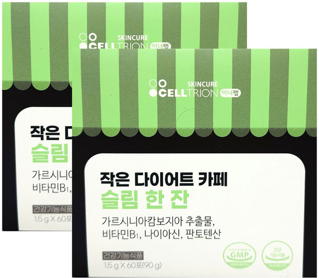 이너랩 작은 다이어트 카페 슬림 한 잔 60p, 90g, 2개