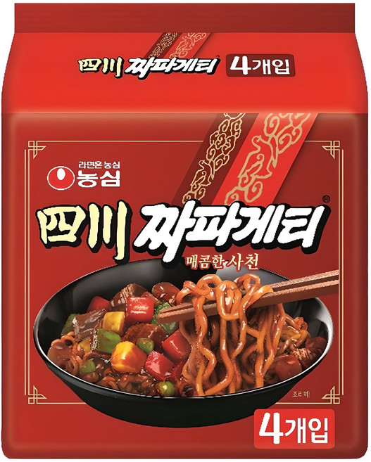 짜파게티 사천 137g, 4개
