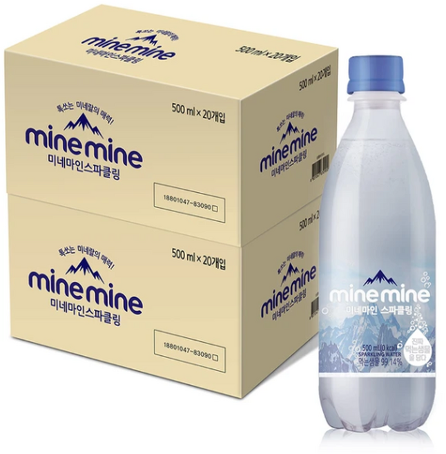 동원 미네마인 스파클링 워터 500ml, 40개