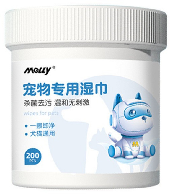 寵物濕巾 寵物濕巾 寵物眼部濕巾 寵物潔耳液 去淚痕去眼垢濕紙巾 寵物洗澡濕巾 貓咪狗狗清潔美容, 1個