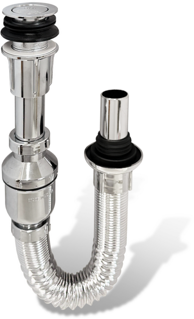 국산 세면대 초간편 길이조절 바닥배수 일체형트랩, 1개