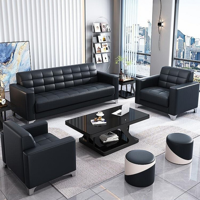 사무실 소파 세트 응접실 회의실 1인 3인용 쇼파, 1+1+3