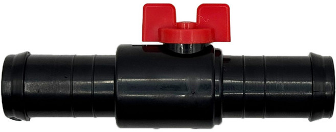 바우팜앤가든 수도호스밸브 25mm 수도호스 일자 연결구 정원 물호스 비닐하우스 텃밭 주말농장 세차 원예 관수자재 호스연결 부드러운 밸브, 1개