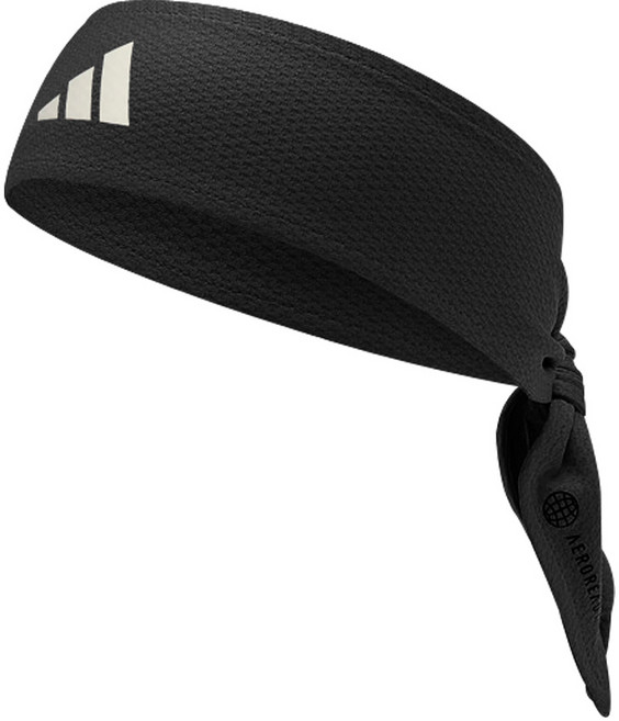 아디다스 헤드타이 테니스 헤어밴드 남자 여자 땀 운동 스포츠 머리끈 블랙, 1개