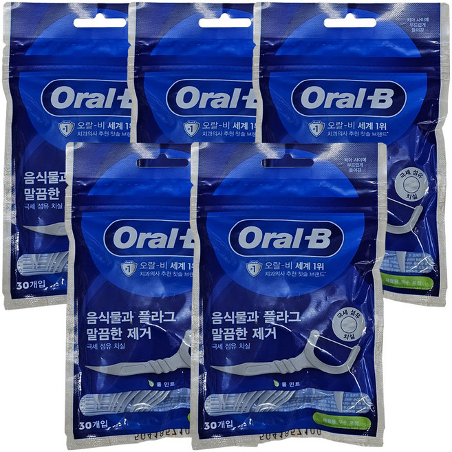 오랄비 C자형 치실, 150개입, 2개