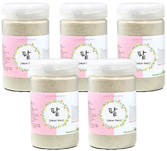 숲으로허브 천연곡물팩 팥가루 통 180g, 5개, 1개입