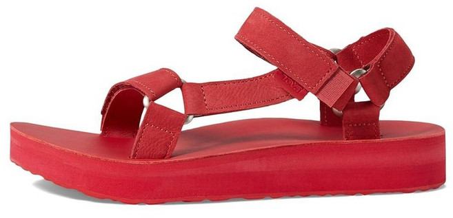 Teva 여성용 미드폼 유니버설 샌들 메탈릭 블루 멀티