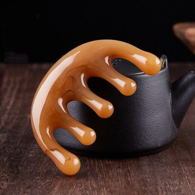 GEEKISTORE 레진 자오선 마사지 빗 큰 치아 머리 경혈 치료 인공 발톱 감압 휴대용 두피, [02] Yellow, 1개