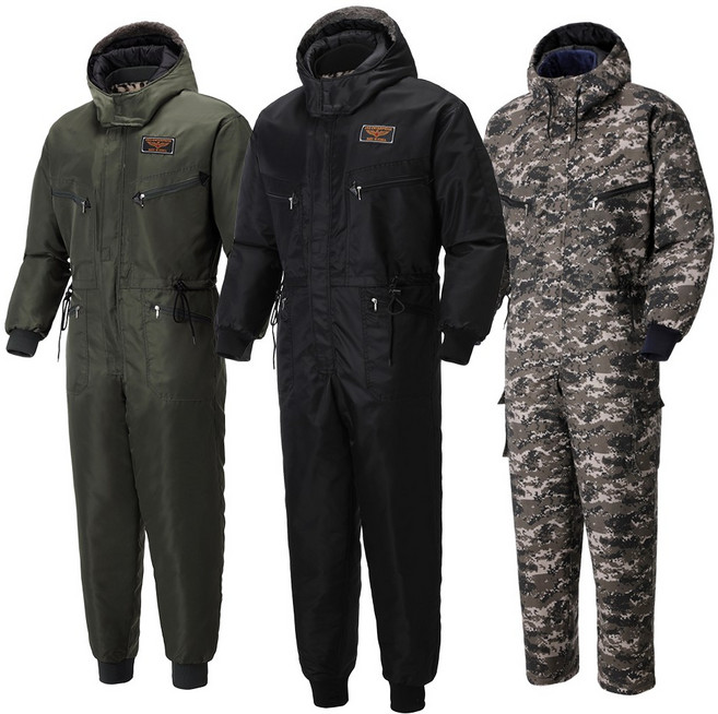 겨울 MA-1 방한 방수 항공 털 국산 점프수트웨어 스즈끼 방한복 일체형 우주복 정비복 낚시복