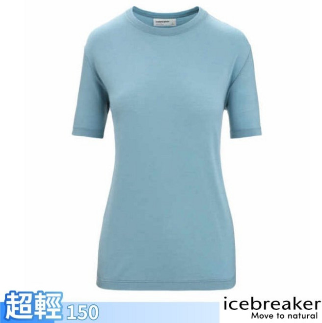 紐西蘭 Icebreaker 女款涼爽圓領短袖羊毛排汗衣 150 Tech Lite 運動T恤