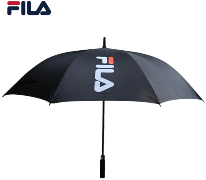 휠라 골프 우산 자동 원터치 대형 장우산, 블랙, 1개