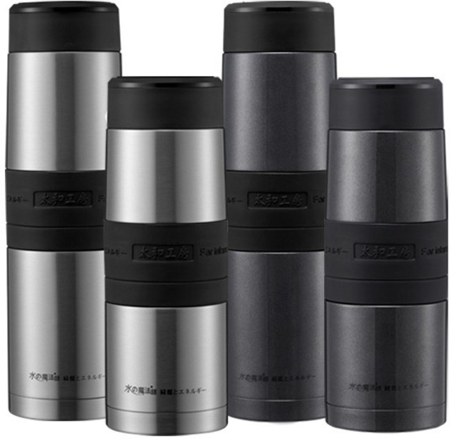 太和工房 SUS316不鏽鋼保溫瓶 CBH-F系列 600ml/800ml, 灰黑色, 1個, 600L