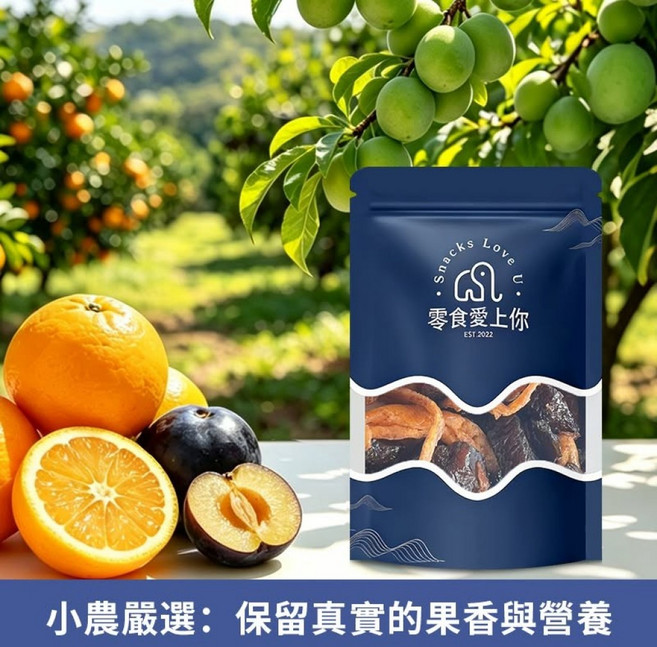 Snacks Love U 陳皮烏梅蜜餞 小農嚴選 先酸後甘, 2個, 60g