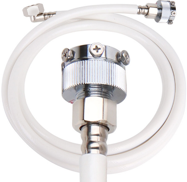 튼튼한 황동 세탁기호스 급수호스 세탁기수도 베란다수도 빌트인 연결 (옵션선택), B.민자형황동세탁기호스(냉온겸용)5M, 1개