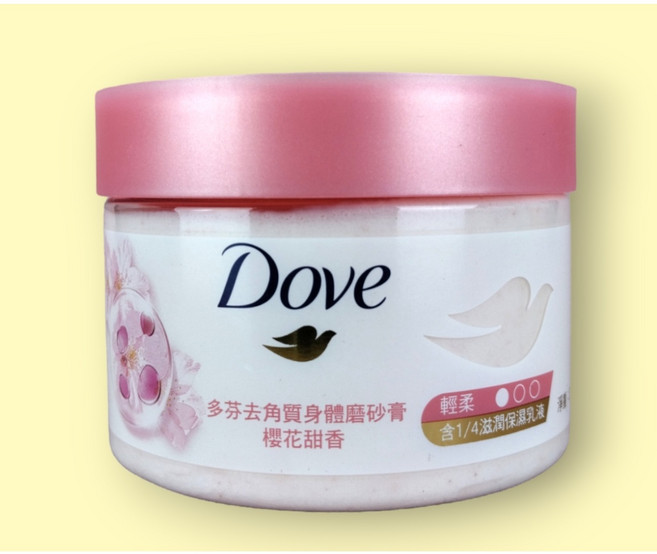 Dove 多芬 去角質身體磨砂膏, 1個, 櫻花甜香298g
