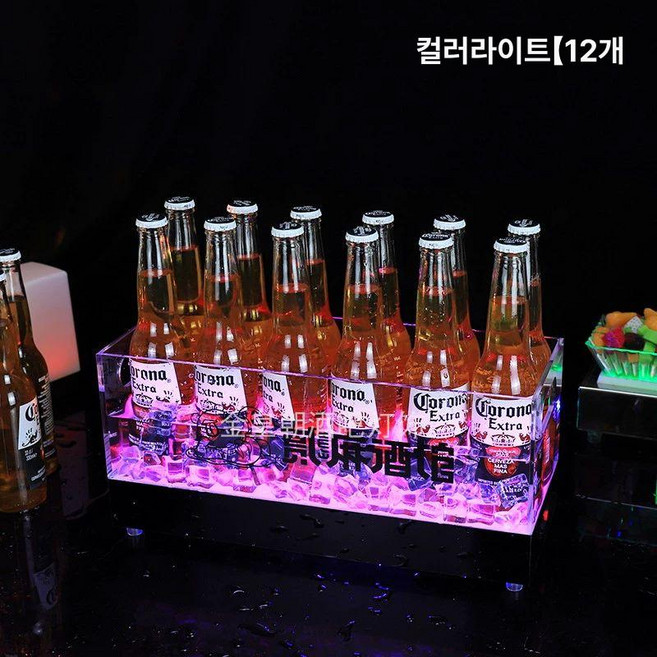 조명 아이스버킷 클럽 LED 와인 바구니 백색광, 1개, 1ml