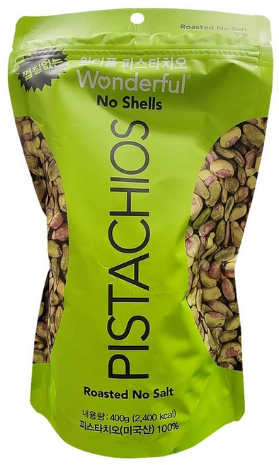 껍질없는 원더풀피스타치오 400g(무염), 400g, 1개