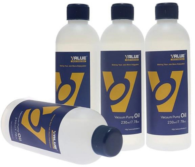 VALUE 진공 펌프 특수 오일 냉동 수리 로터리 베인 윤활유 230ml, 1개