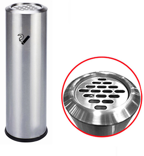 대형 야외 스탠드 가정용 흡연실 업소용 재떨이, 실버, 1개