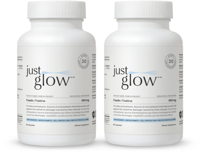 저스트글로우 피세틴 Fisetin 500mg 고용량, 1세트, 120정