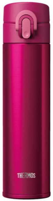 써모스 보온병 JNI-401(BGD) 버건디 400ml 휴대용 원터치 보온보냉병 써모스텀블러, 1개