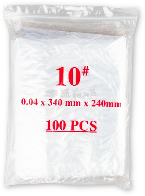夾鏈袋 0.04 x 340 mm x 240mm 透明OPP袋 密封袋 100入, 1包