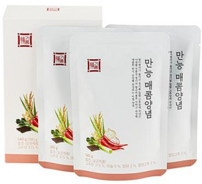 암웨이 정기품 만능 매콤양념 만능고추장양념 만능소스 갈비찜 불고기 찜닭 양념소스, 180g